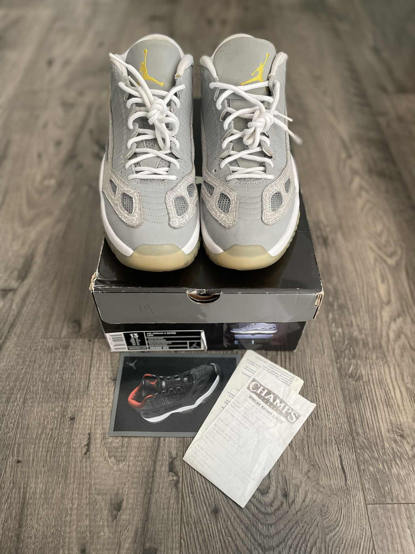2007 Jordan 11 cool grey silver zest IE Size 13 with Box