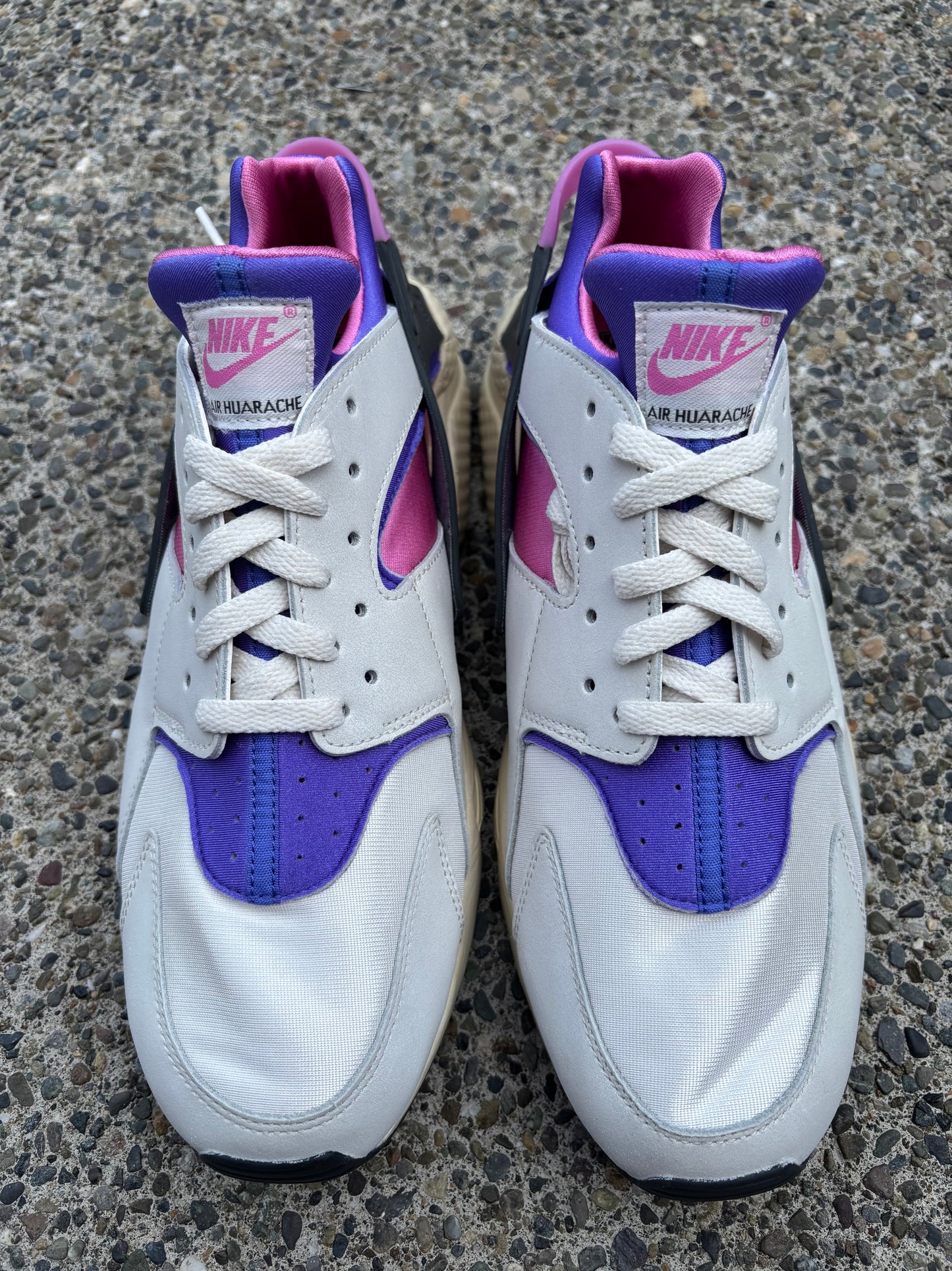 Brand new 2023 Nike Huarache blue Joy Playful pink Sz 12.5